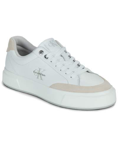 Baskets basses femmes Calvin Klein Jeans BASKET CUPSOLE LACEUP LTH MIX Blanc