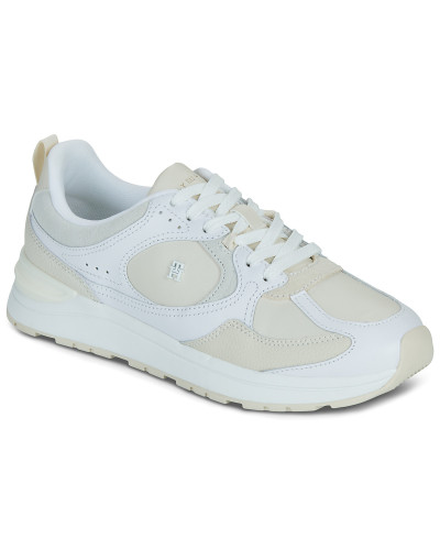 Baskets basses femmes Tommy Hilfiger CASUAL FASHION RUNNER MIX MAT Beige
