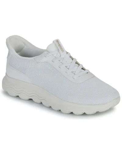 Baskets basses femmes Geox D SPHERICA PLUS Blanc