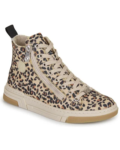 Baskets montantes femmes Rieker - Marron