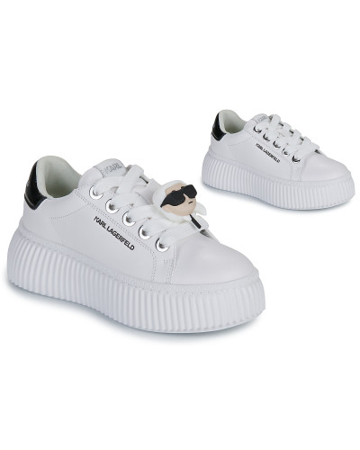 Baskets basses femmes Karl Lagerfeld KREEPER LO Twin Lace Keeper Blanc