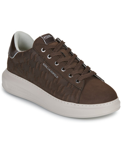 Baskets basses hommes Karl Lagerfeld KAPRI MENS Monogram Emboss Lo Marron