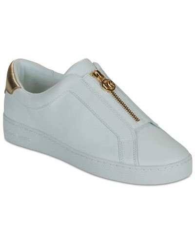 Baskets basses femmes MICHAEL Michael Kors KEATON ZIP SLIP ON Blanc