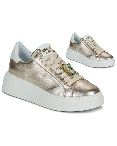 Baskets basses femmes Meline 606ACC-LO-55 Doré