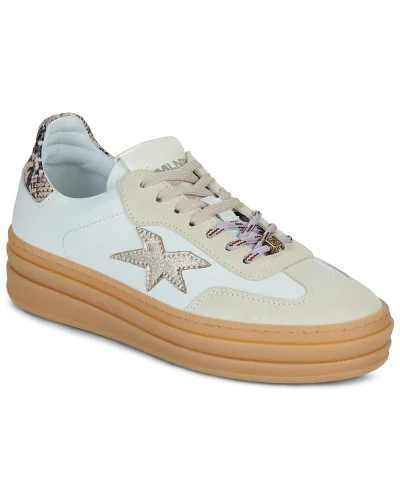 Baskets basses femmes Meline 525D-Z-92 Blanc