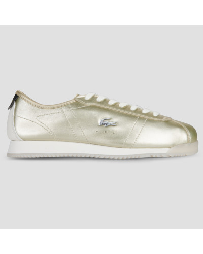 Baskets basses femmes Lacoste CLUB LOW Doré