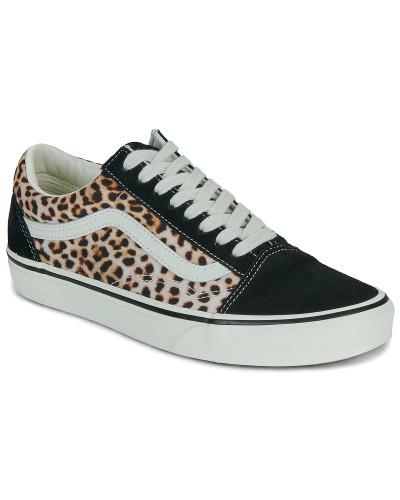 Baskets basses femmes Vans Old Skool BLACK/LEOPARD Noir