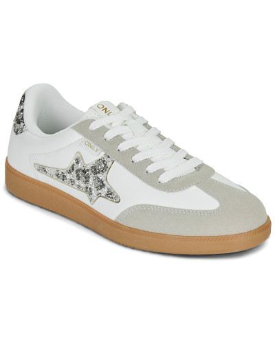 Baskets basses femmes Only ONLSANDRA SIDE GLITTER Blanc