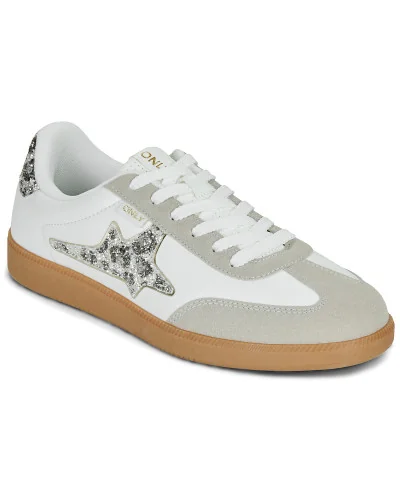 Baskets basses femmes Only ONLSANDRA SIDE GLITTER Blanc