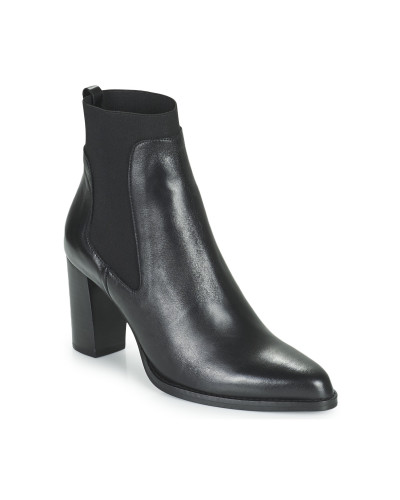 Bottines femmes Myma 5912-CUIR-NOIR