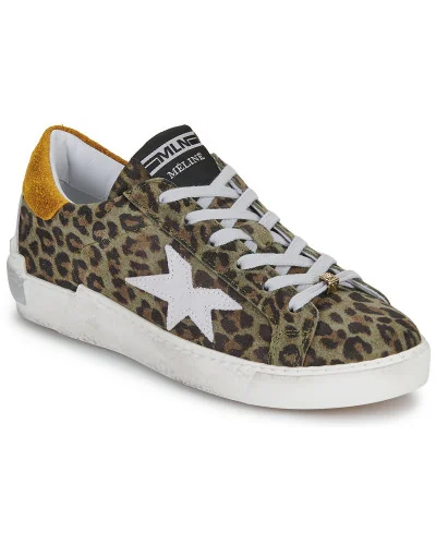 Baskets basses femmes Meline 328NKC-173 Marron