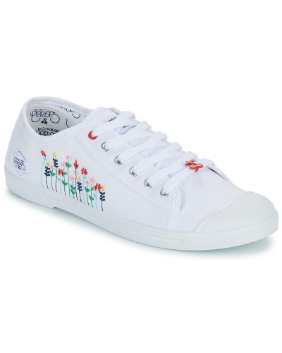 Baskets basses femmes Le Temps des Cerises BASIC 02 Blanc