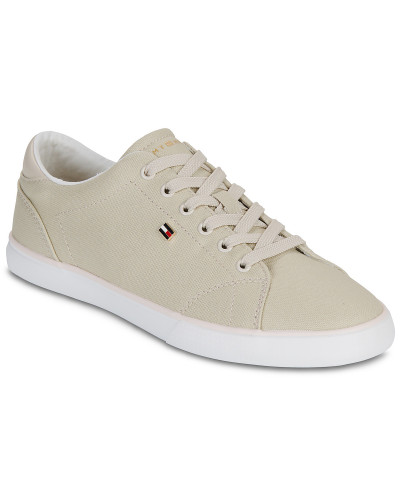 Baskets basses femmes Tommy Hilfiger TH LOW PROFILE VULC CANVAS Beige