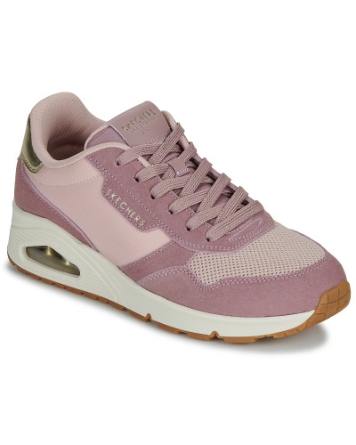 Baskets basses femmes Skechers UNO Rose