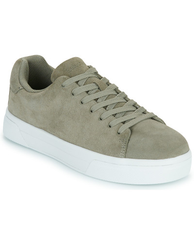 Baskets basses hommes Selected SLHDAVID CHUNKY SUEDE SNEAKER Kaki