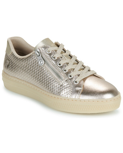 Baskets basses femmes Rieker L5955-90 Doré