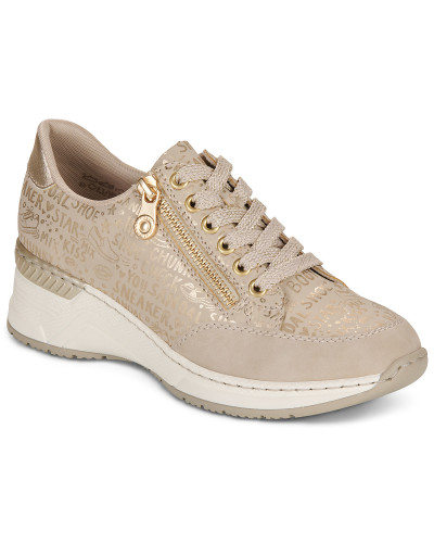 Baskets basses femmes Rieker N4316-62 Beige