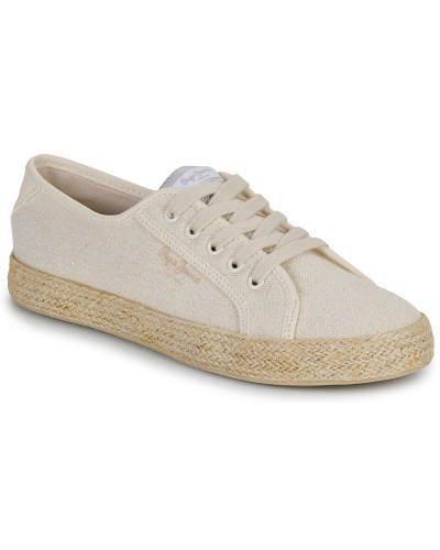 Baskets basses femmes Pepe jeans BRADY JUTE W Beige