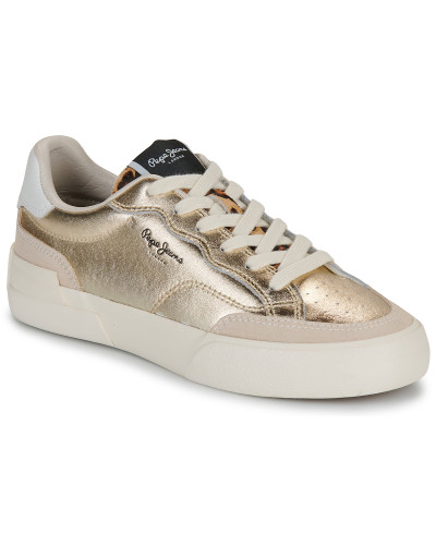 Baskets basses femmes Pepe jeans MILAN GLOW W Doré