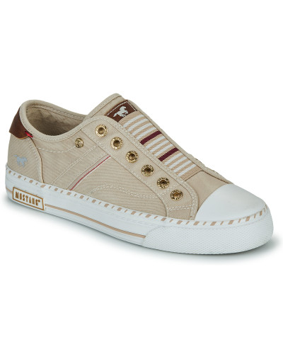 Baskets basses femmes Mustang - Beige