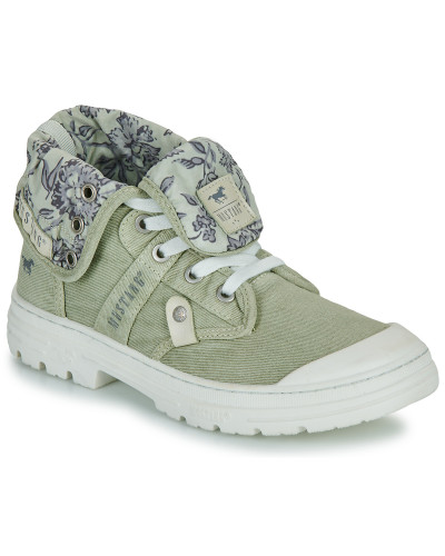 Baskets montantes femmes Mustang - Vert