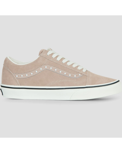 Baskets basses femmes Vans Old Skool Pearls Warm Taupe Marron