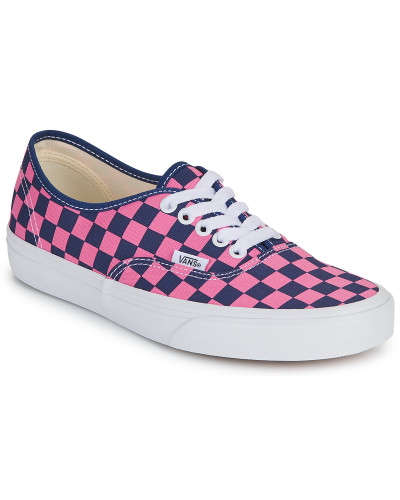 Baskets basses femmes Vans Authentic 1VZ - CHECKERBOARD Deep Indigo/Pink Fizz Marine