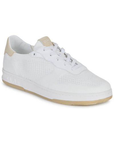 Baskets basses hommes Clae MALONE KNIT Blanc