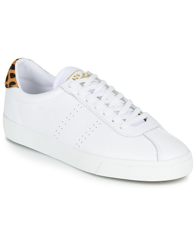 Baskets basses femmes Superga 2843-COMFLEALEOPARDU Blanc