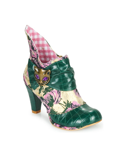 Bottines femmes Irregular Choice MIAOW Vert
