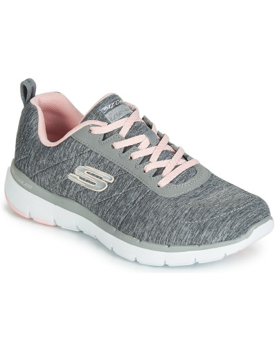 Baskets basses femmes Skechers FLEX APPEAL 3.0 INSIDERS Gris