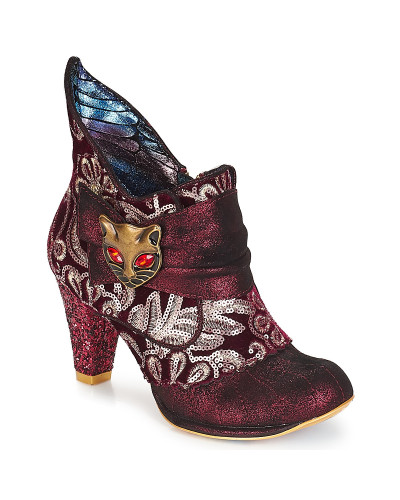 Bottines femmes Irregular Choice Miaow Rouge