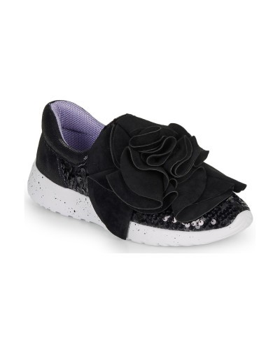 Baskets basses femmes Irregular Choice RAGTIME RUFFLES Noir