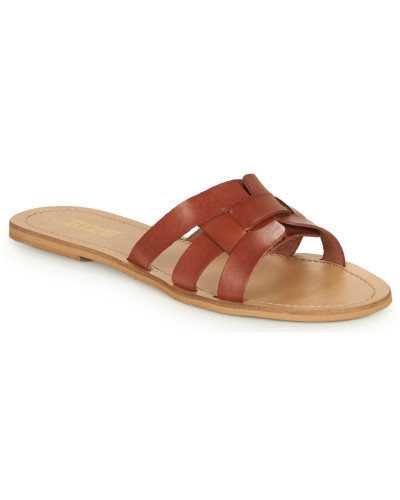 Mules femmes So Size MELINDA Marron