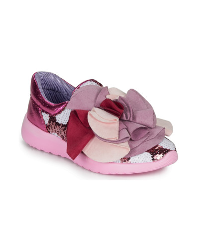 Baskets basses femmes Irregular Choice RAGTIME RUFFLES Rose