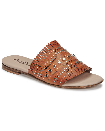 Mules femmes Fru.it 6765-100-CUOIO Marron