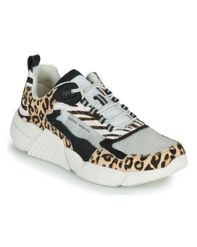 Baskets basses femmes Skechers BLOCK - WEST Beige