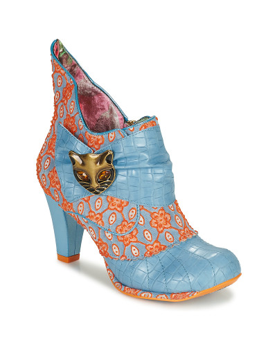 Bottines femmes Irregular Choice MIAOW Bleu