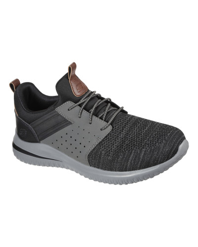 Baskets basses hommes Skechers DELSON 3.0 CICADA Noir