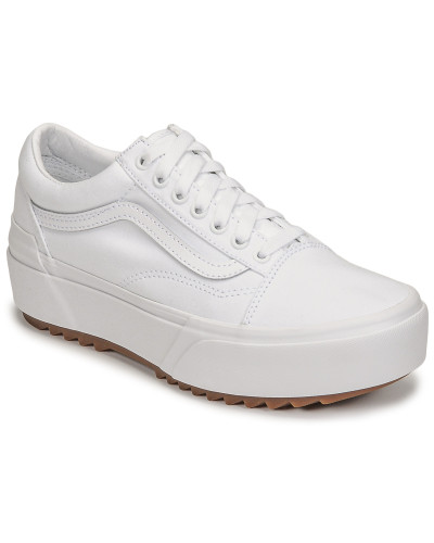 Baskets montantes femmes Vans Old Skool Stacked Blanc