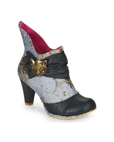 Bottines femmes Irregular Choice MIAOW Gris