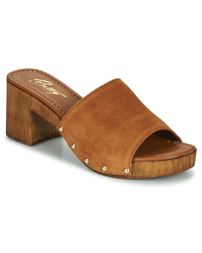 Mules femmes Betty London LIFOU Marron