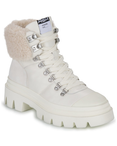 Baskets montantes femmes Ash PATAGONIA FUR Blanc
