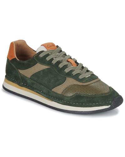 Baskets basses hommes Clarks CraftRun Tor Kaki