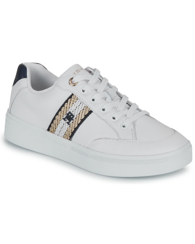 Baskets basses femmes Tommy Hilfiger COURT SNEAKER WITH WEBBING Blanc