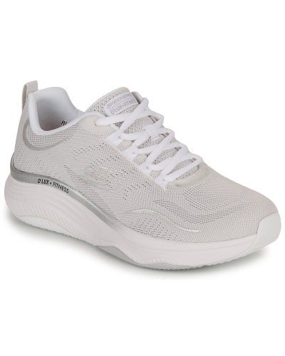 Baskets basses femmes Skechers RELAXED FIT: D'LUX FITNESS - PURE GLAM Blanc