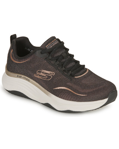 Baskets basses femmes Skechers RELAXED FIT: D'LUX FITNESS - PURE GLAM Noir
