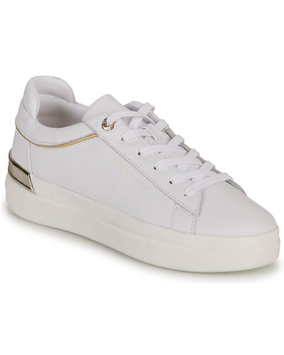 Baskets basses femmes Tommy Hilfiger LUX METALLIC CUPSOLE SNEAKER Blanc