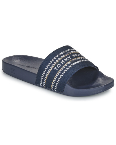 Mules femmes Tommy Hilfiger TOMMY WEBBING SLIDE Marine