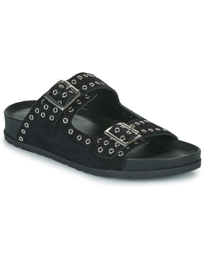 Mules femmes L'Atelier Tropézien CHV100 Noir
